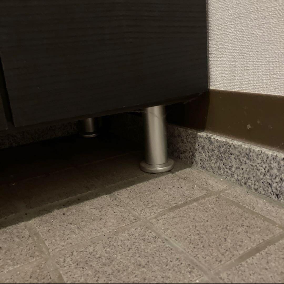 k*マ様 【5月中旬まで出品】ダークブラウン シューズラック ミラー付き