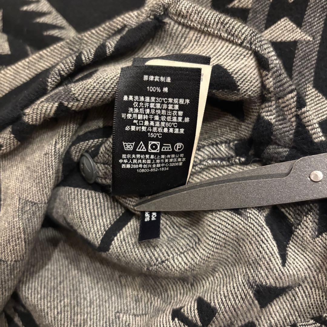 RRL ダブルアールエル ネイティブ柄 ハーフジップ 襟 スウェット アメカジ