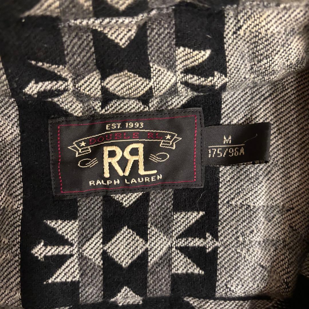 RRL ダブルアールエル ネイティブ柄 ハーフジップ 襟 スウェット アメカジ