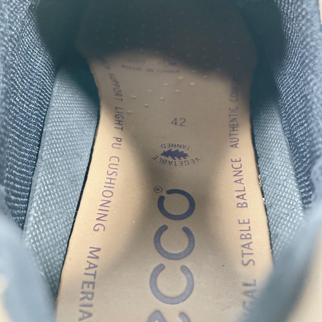 【未使用級】　ecco エコー　ゴアテックス　レザー　シューズ　26㎝