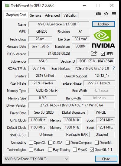 ASUS STRIX GTX 980 Ti グラフィックボード