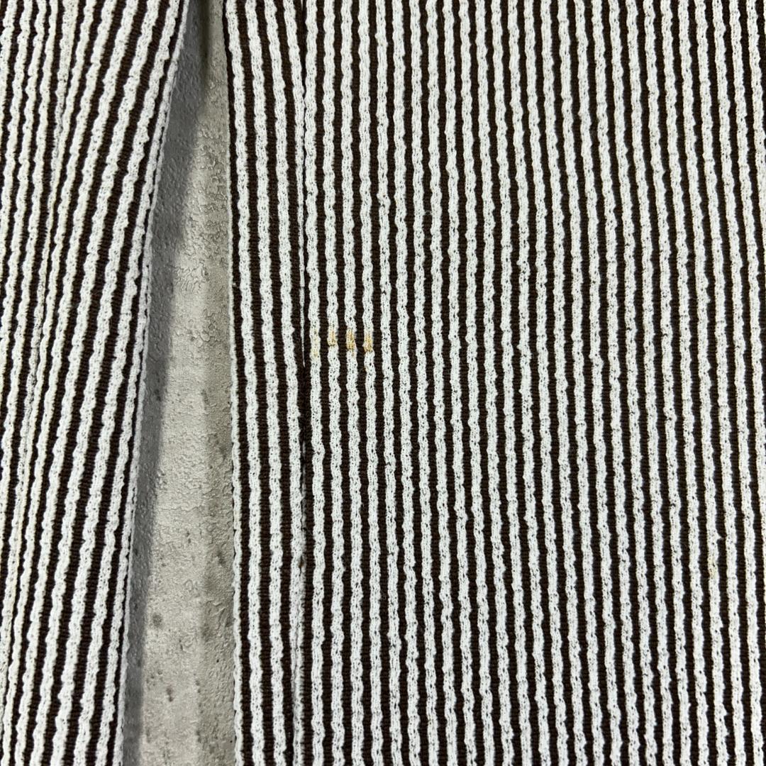 ご*す様 70s　zayre　ストライプ　スラックス　古着　ブラウン　ホワイト