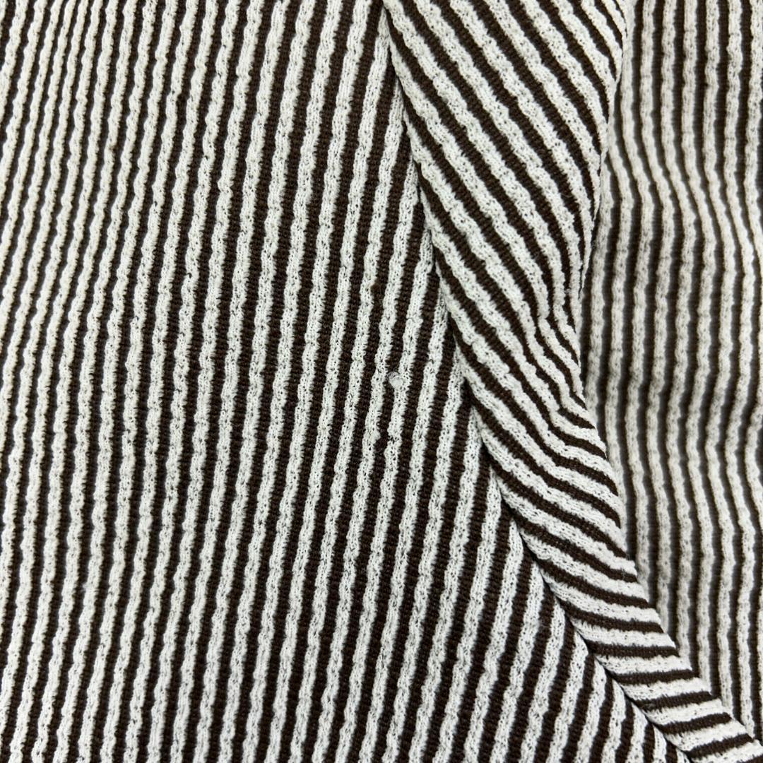 ご*す様 70s　zayre　ストライプ　スラックス　古着　ブラウン　ホワイト