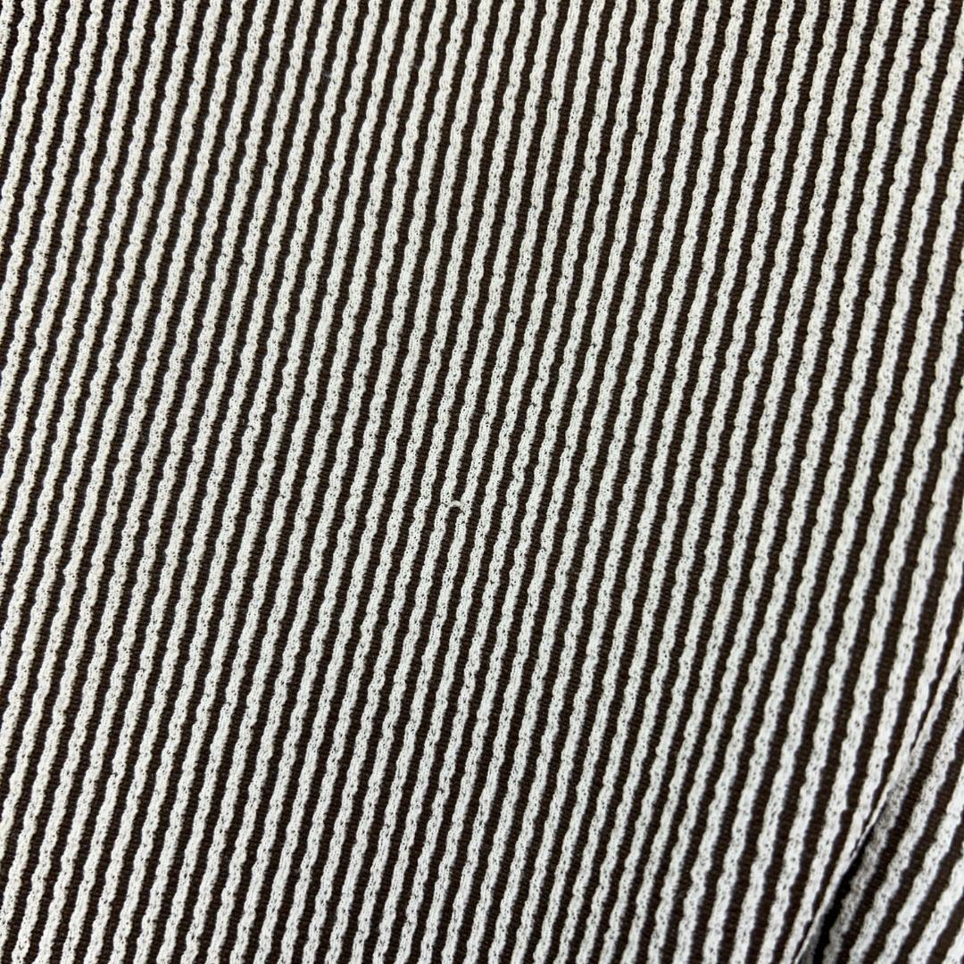 ご*す様 70s　zayre　ストライプ　スラックス　古着　ブラウン　ホワイト