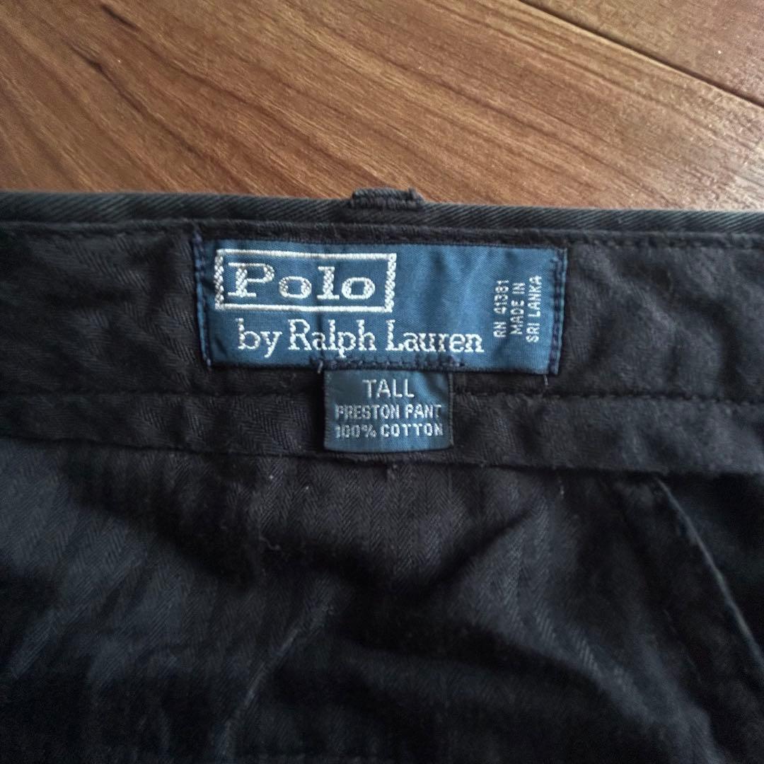 ⭐️使用感の少ない美品90s⭐️ポロ ラルフローレン チノパン 黒 38T/36