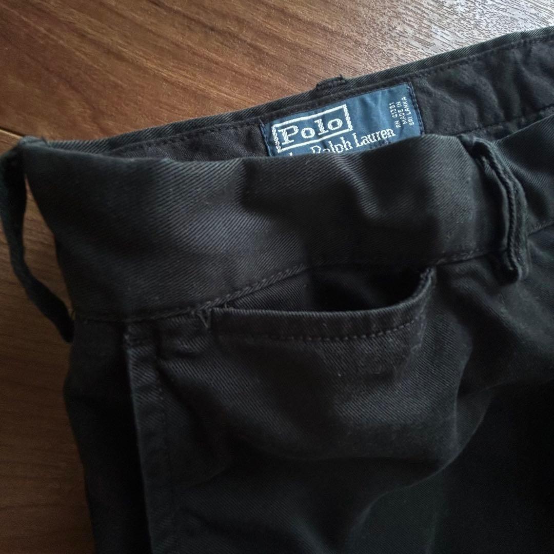⭐️使用感の少ない美品90s⭐️ポロ ラルフローレン チノパン 黒 38T/36