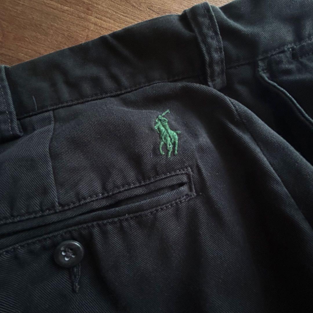 ⭐️使用感の少ない美品90s⭐️ポロ ラルフローレン チノパン 黒 38T/36