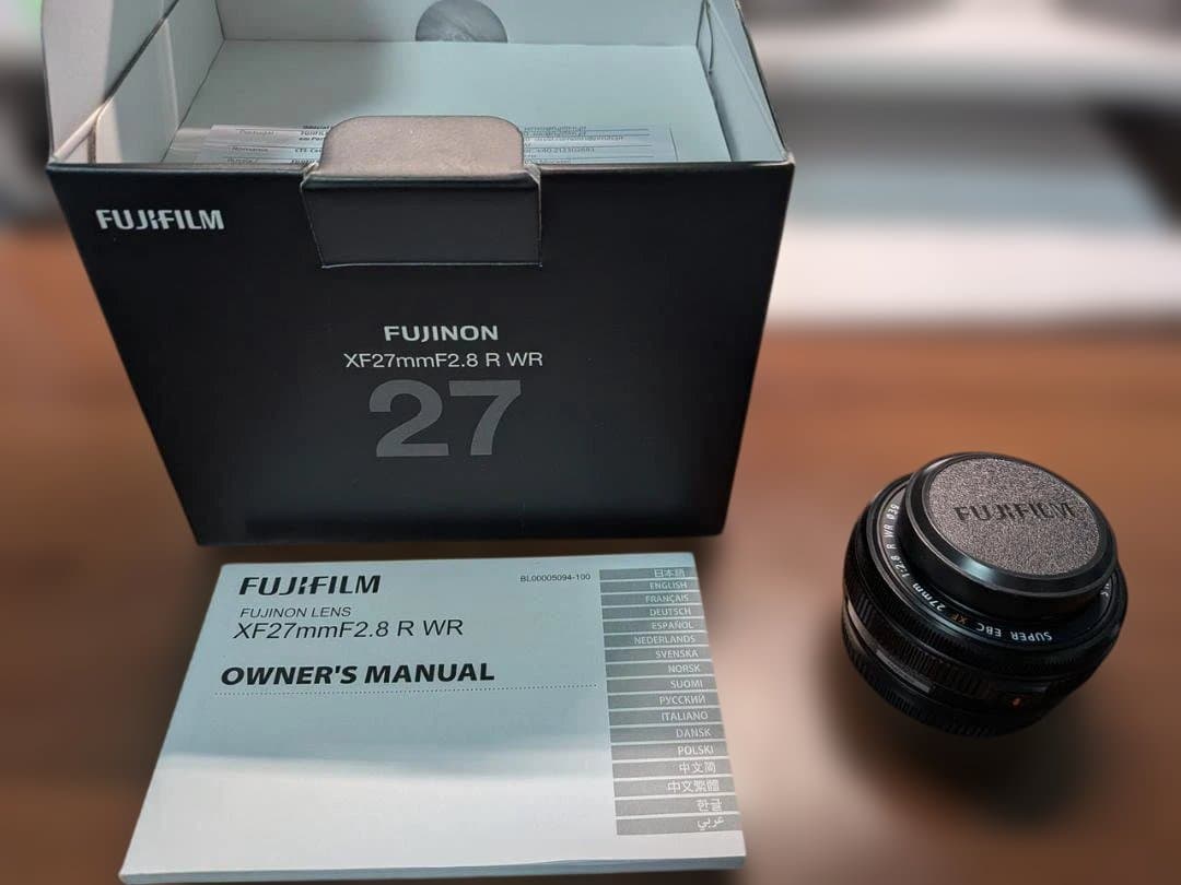 美品 FUJIFILM XF27mmF2.8 R WR レンズ