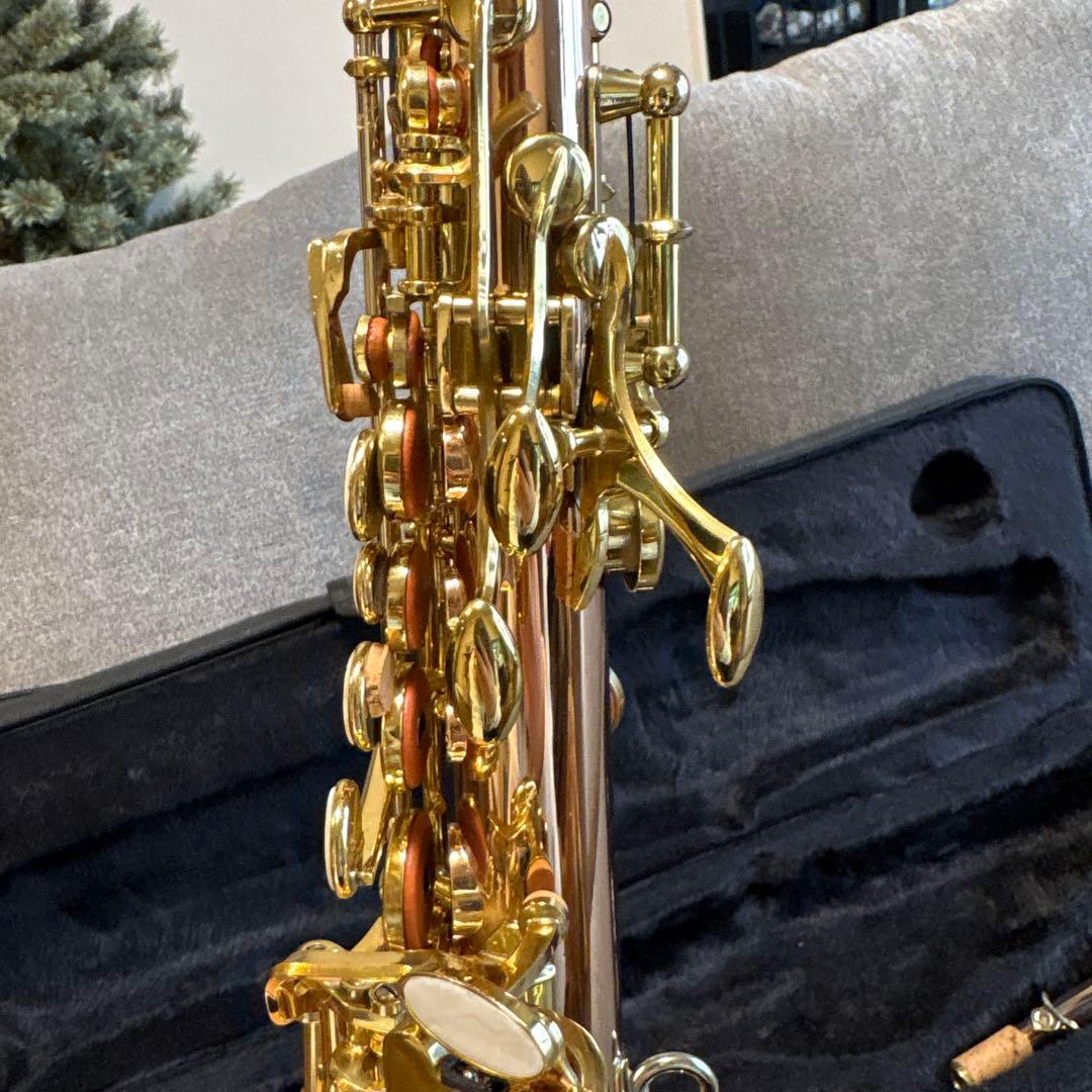 ソプラノサックス　ピンクゴールド