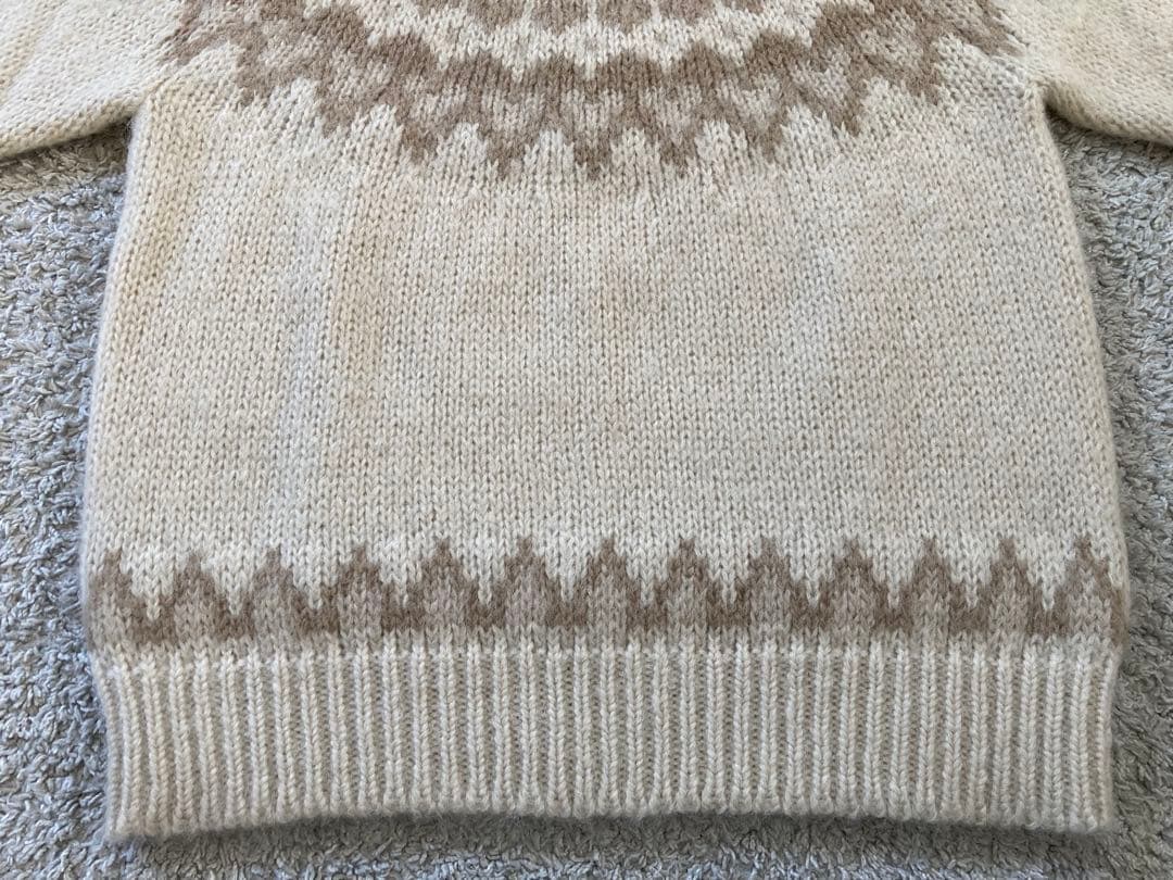 BATONER バトナー ノルディック ニット セーター モヘア アイボリー