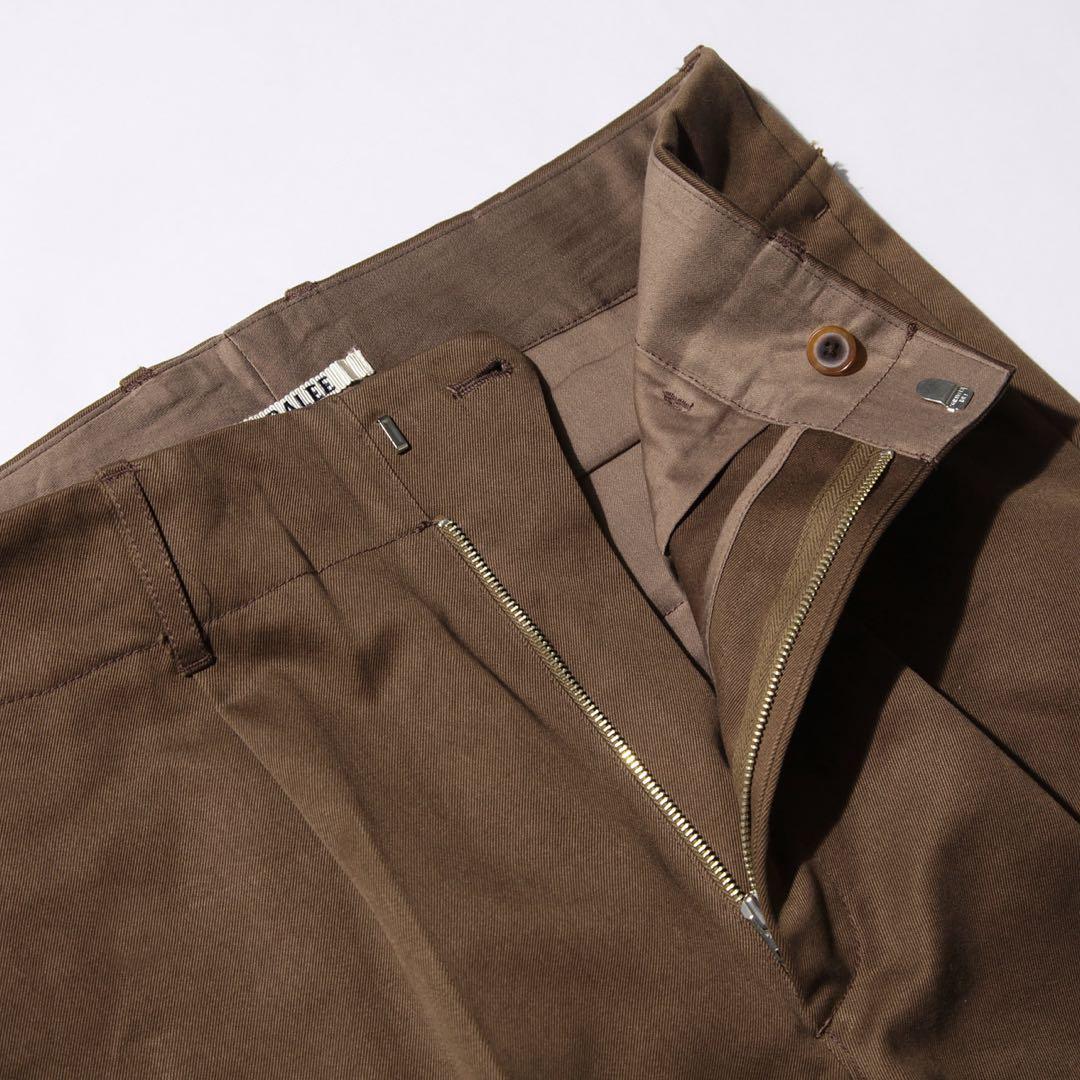 【美品】AURALEE オーラリー メンズ チノ テーパードパンツ 4