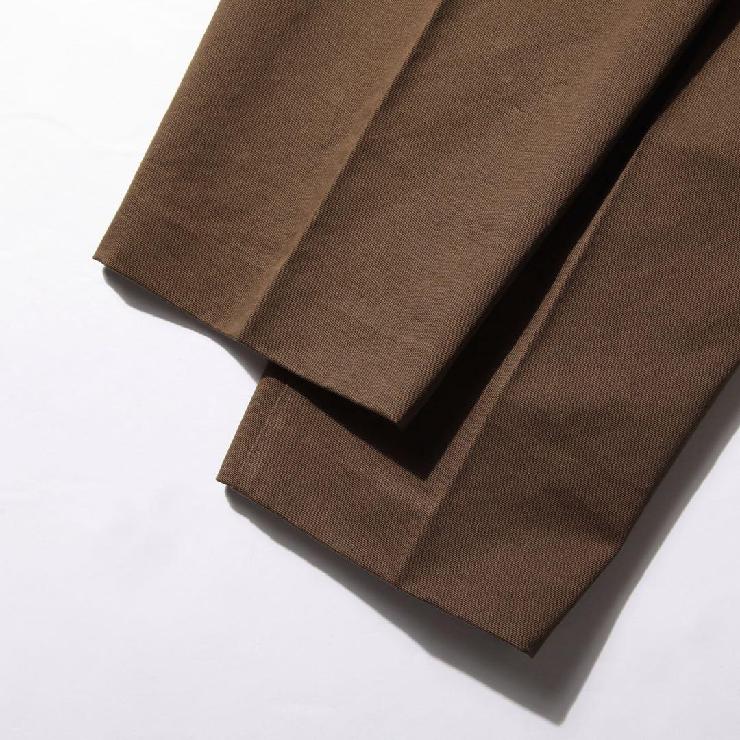 【美品】AURALEE オーラリー メンズ チノ テーパードパンツ 4