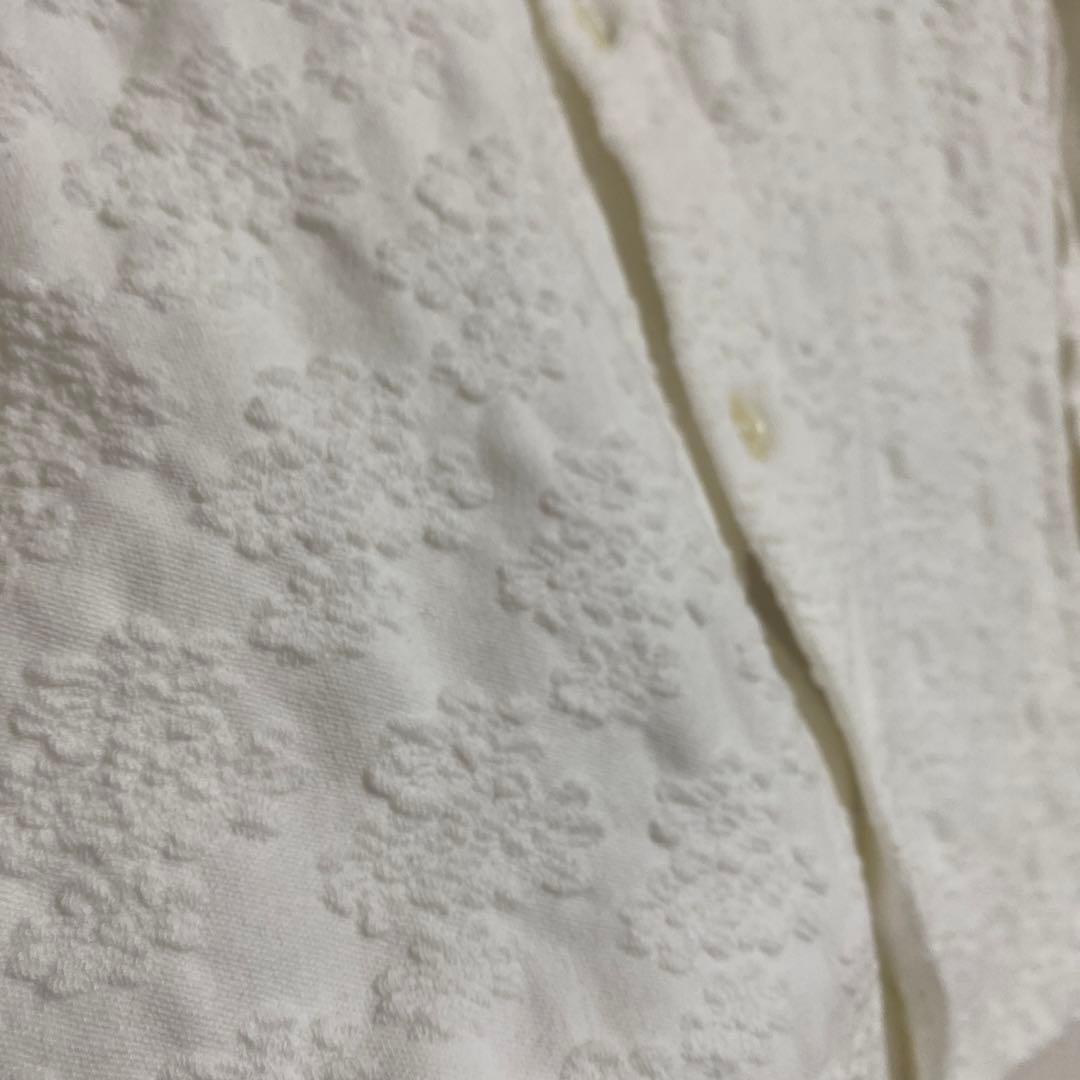 2024AW TAO 綿天竺花柄ジャガード×ウールミルド天竺カットソー