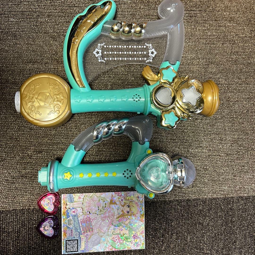 プリパラアイドルタイムハープ　ハンドマイク　カード　ジュエル