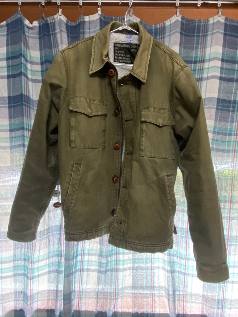 Stüssy ミリタリージャケット M カーキ　裏ボア