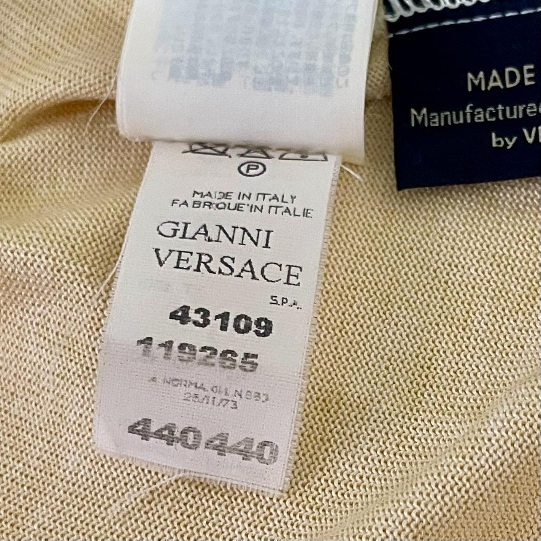 VERSACE ヴェルサーチェ プリント Vネック Tシャツ 38/M相当