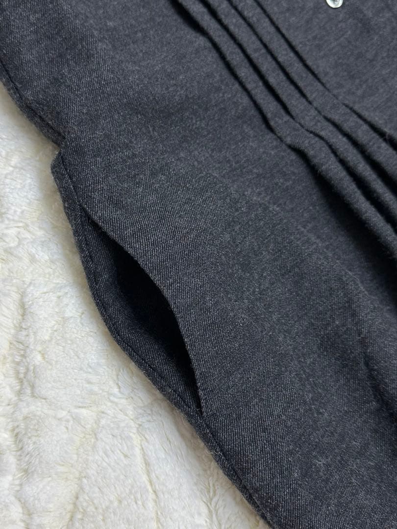 コットンハウスアヤ ウールワンピース ゆったり ピンタック 美品