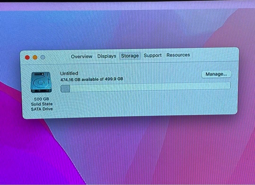 Macデスクトップ Mac mini i5 8GB 500GB SSD crucial 2014