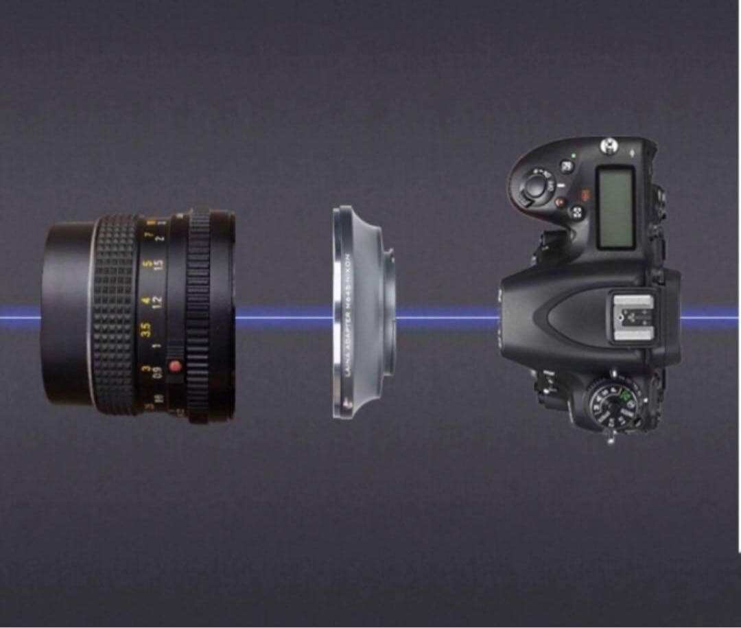 マミヤ Mamiya 645レンズ → ニコン Nikon Fマウントアダプター