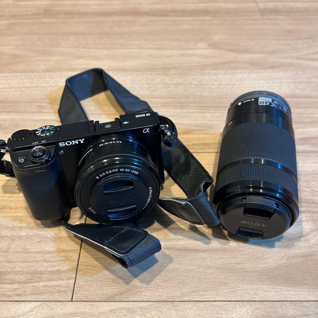 【週末割引】Sony α6000 ミラーレスカメラ ダブルズームレンズセット