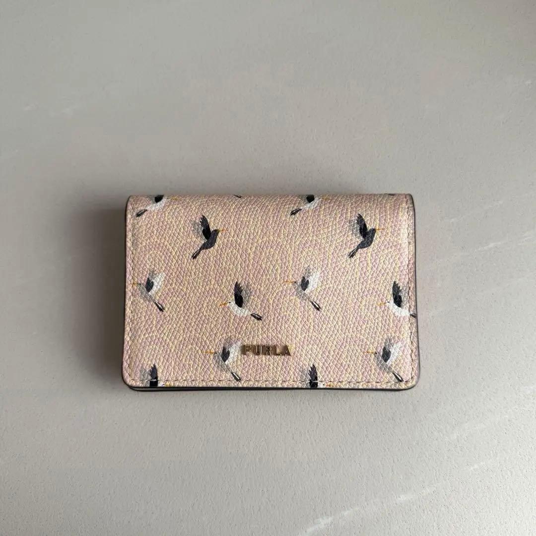 【未使用】FURLA 2021限定 名刺入れ カードケース 鳥 ピンク イエロー
