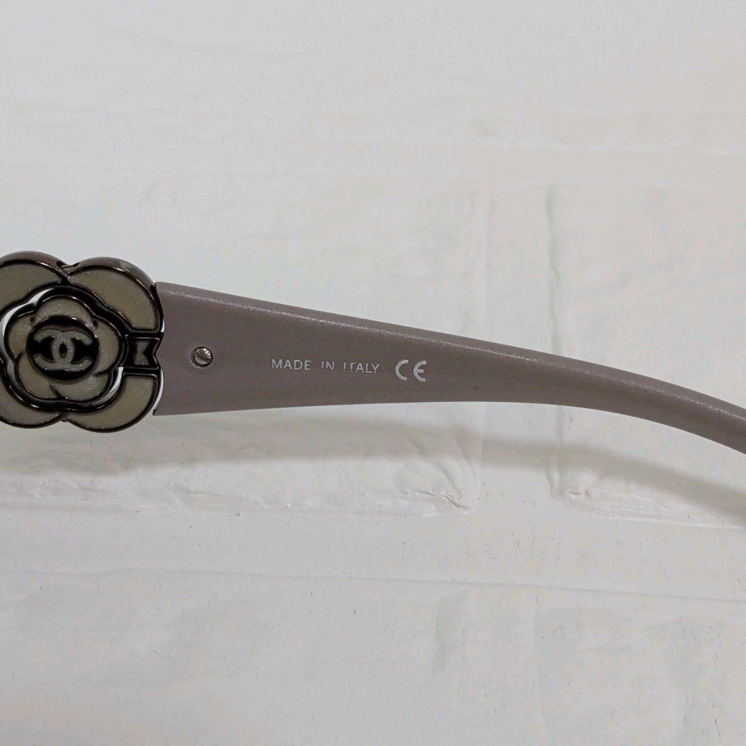 良品✨️　CHANEL　サングラス　リムレス　ココマークカメリア　ラインストーン