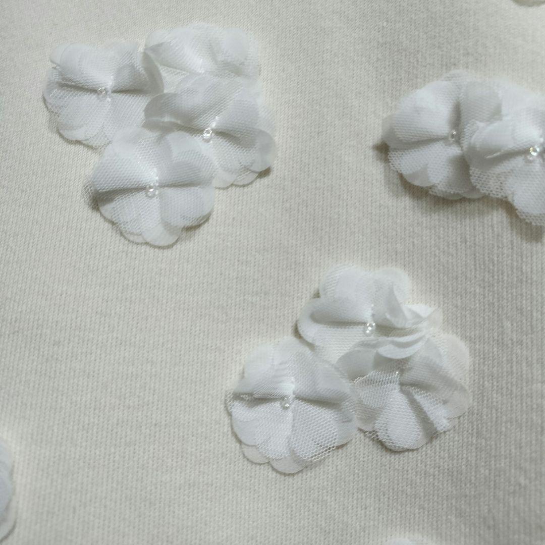 UNITED ARROWS 3D フラワーモチーフ ノースリーブ ニットベスト