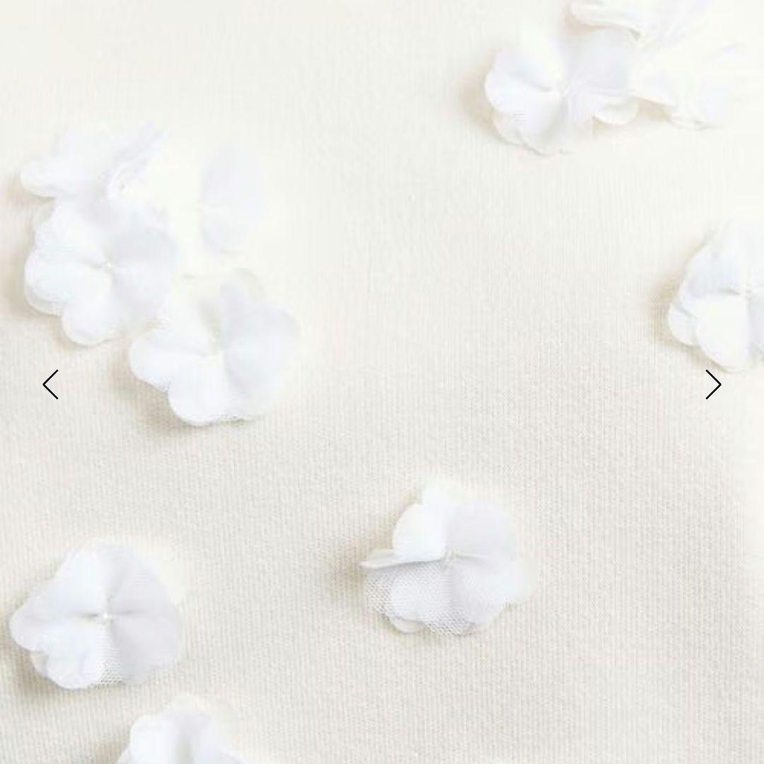 UNITED ARROWS 3D フラワーモチーフ ノースリーブ ニットベスト