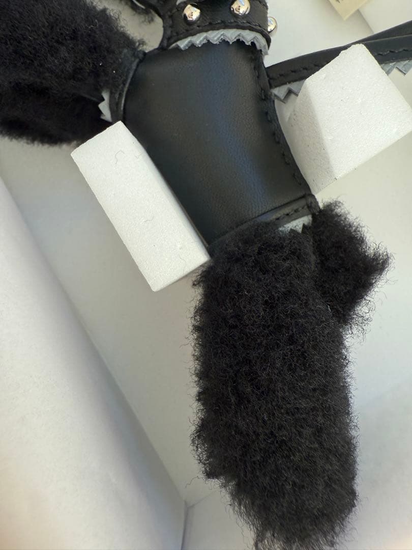 本物保証エルメスバディチャーム 首輪付きクロ×グリパンタン【2025年春夏新色】