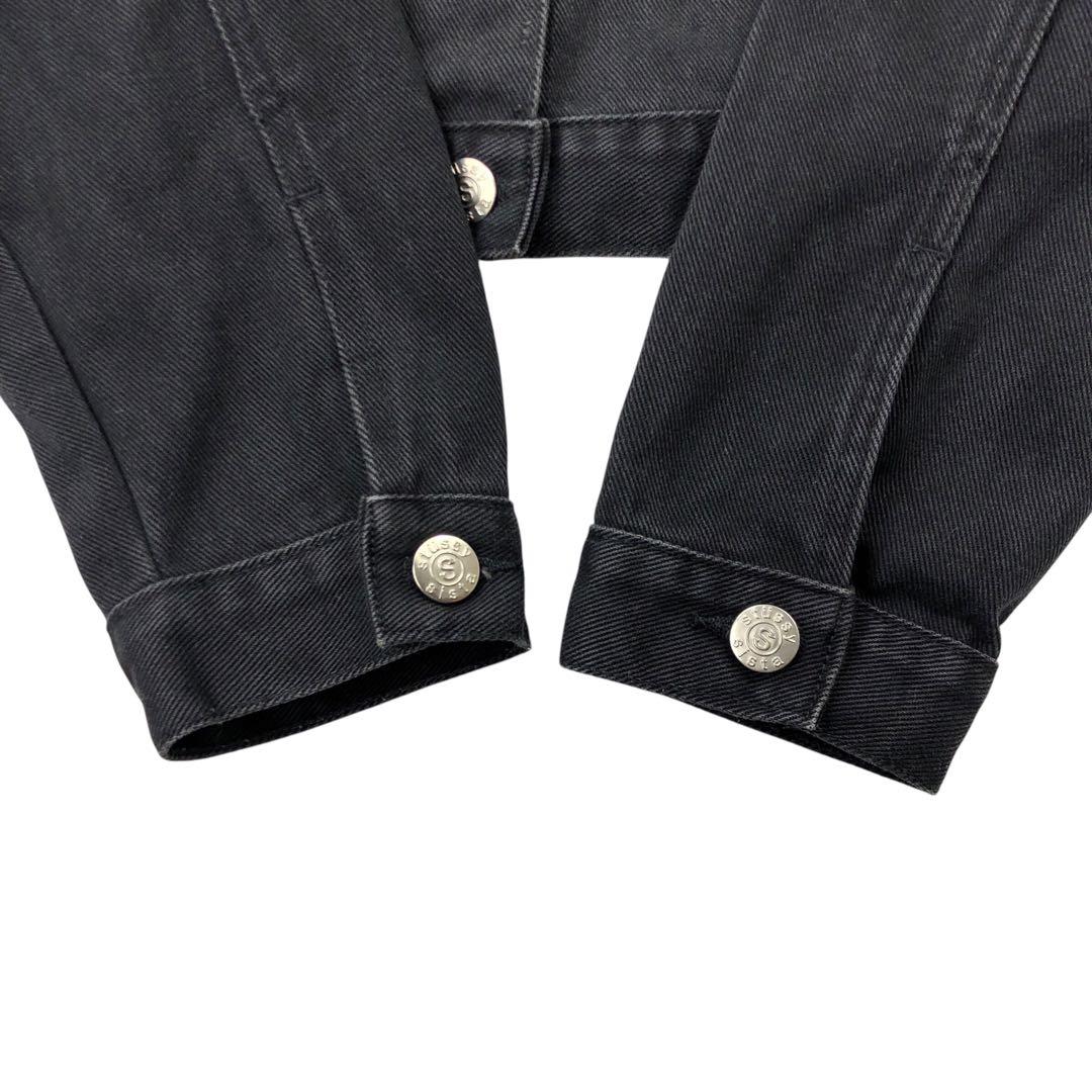 【レディース】90s stussy デニムジャケット オーストラリア製 黒 S