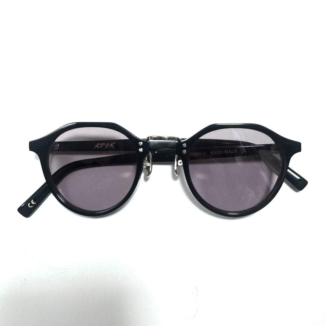 美品 A.D.S.R. SATCHMO 01 サングラス ブラック シルバー