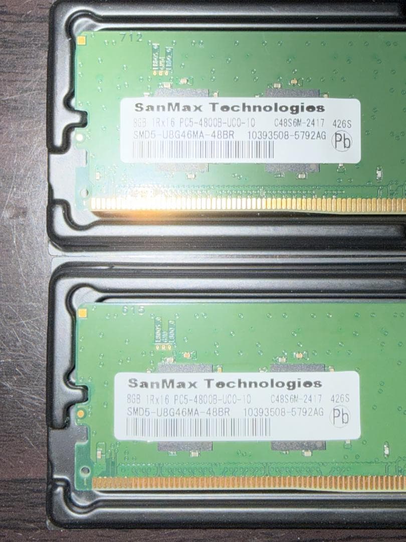 SanMax DDR5-4800 8GB×2枚（16GB）②