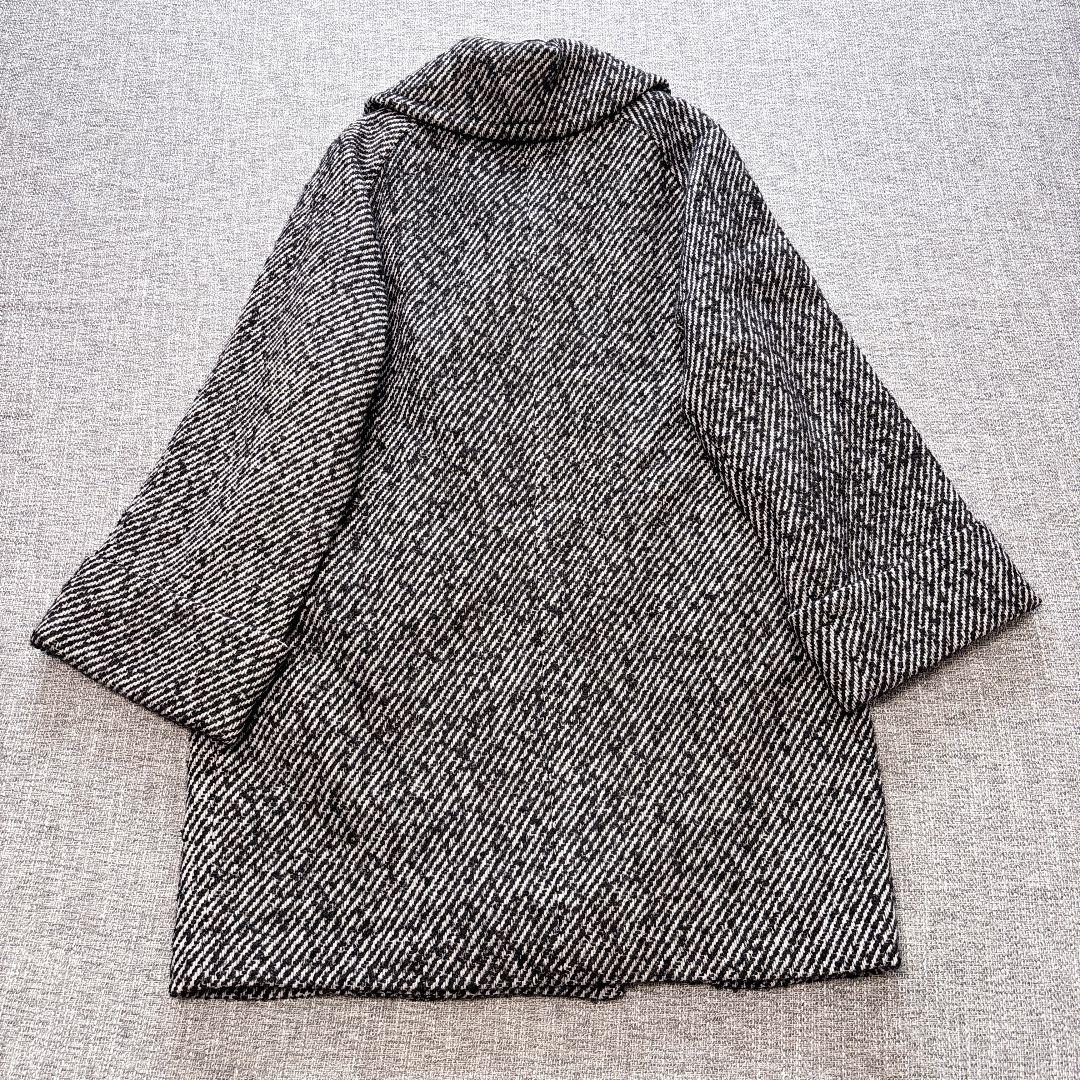 サザビーリーグ取扱い　エルフォーブル　オーバーサイズ　ピーコート　ツイード　新品