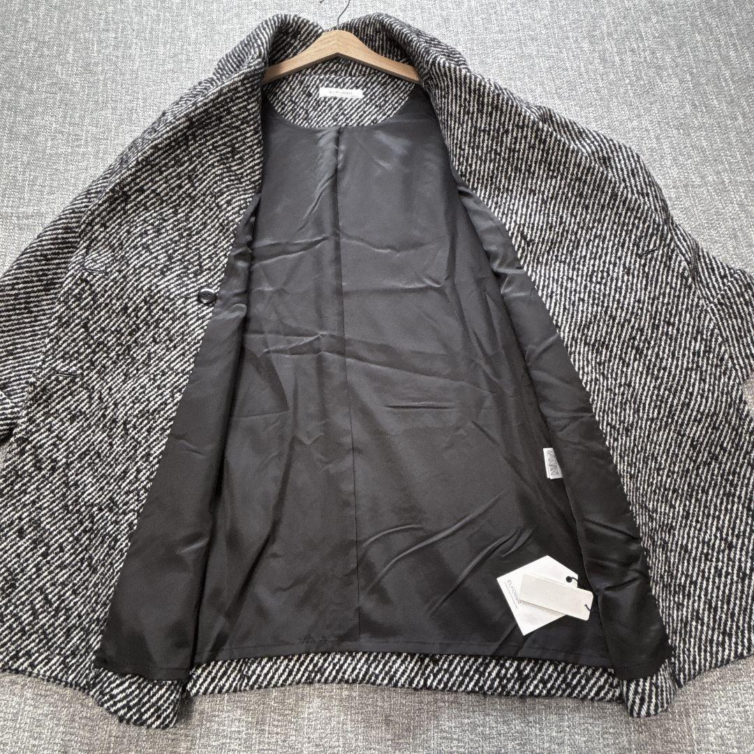 サザビーリーグ取扱い　エルフォーブル　オーバーサイズ　ピーコート　ツイード　新品