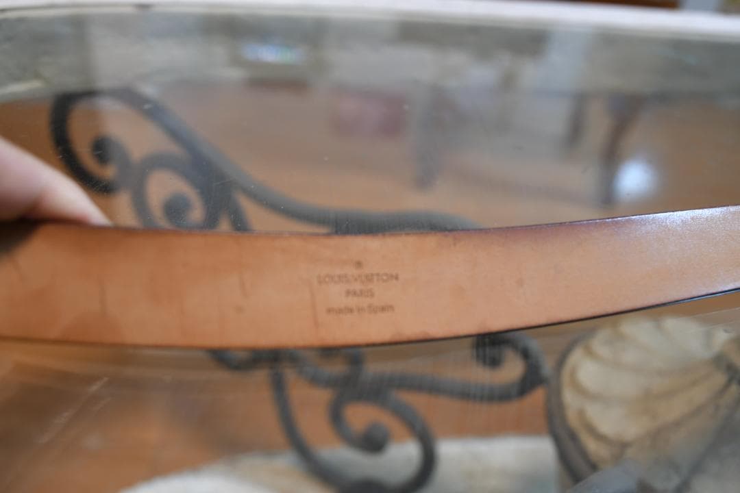 Louis Vuitton ブラックレザーベルト