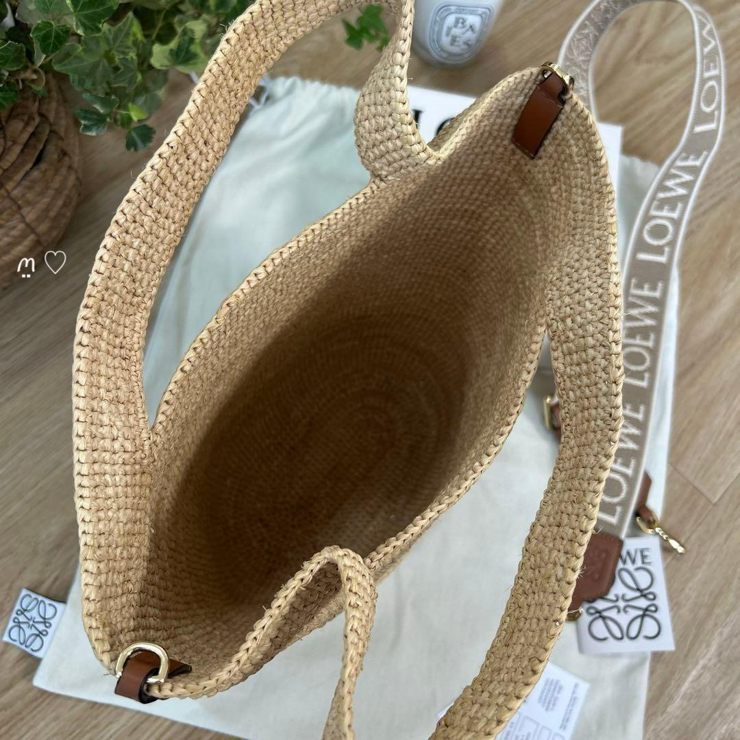 LOEWEロエベ　スリットバッグミニ　カゴバッグ斜めがけ　ショルダーストラップ付