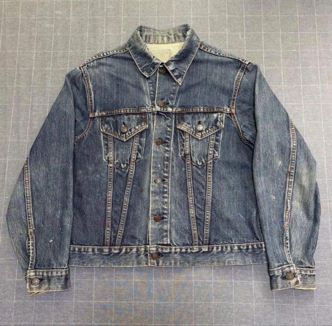 濃紺‼️60s Levi’s 70505 4th ボタン裏524 BigE