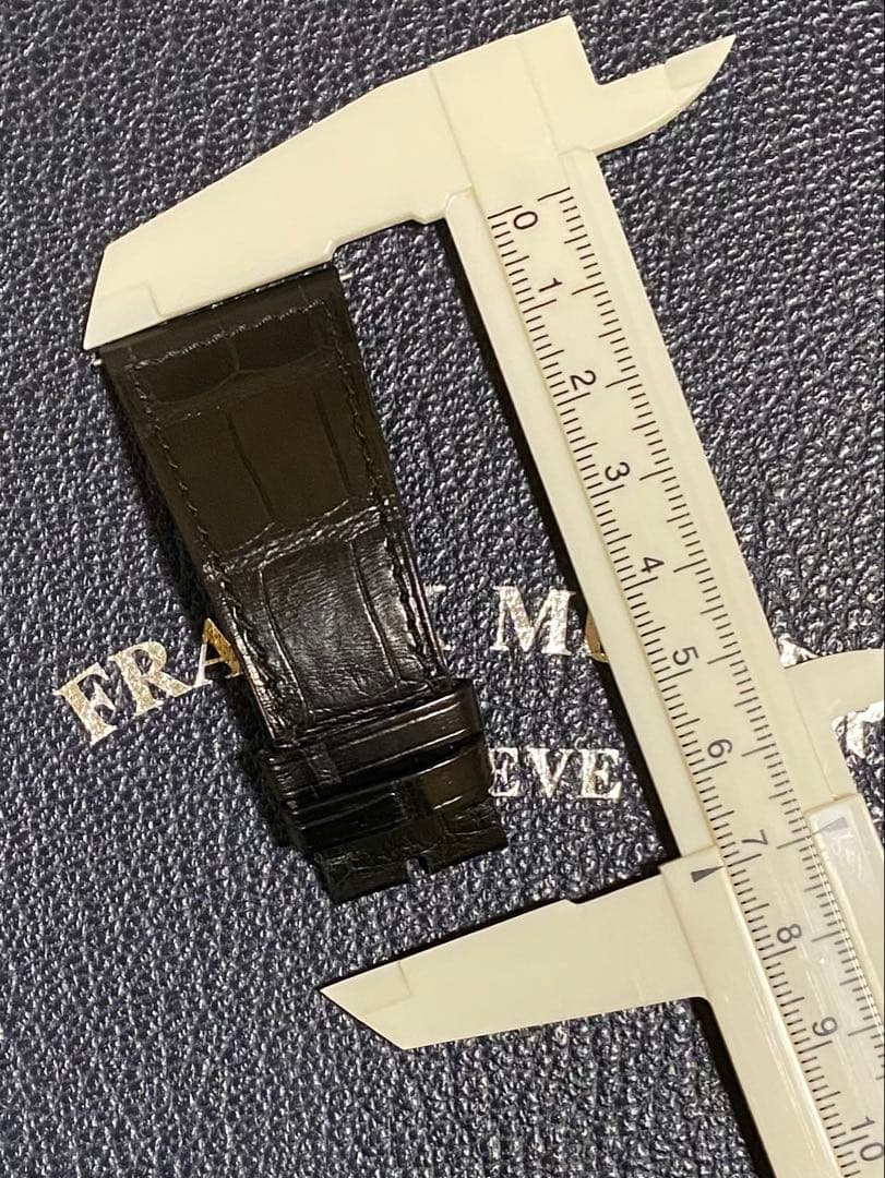 26mm フランクミュラー 純正 ブラックメタリック ストラップ ベルト