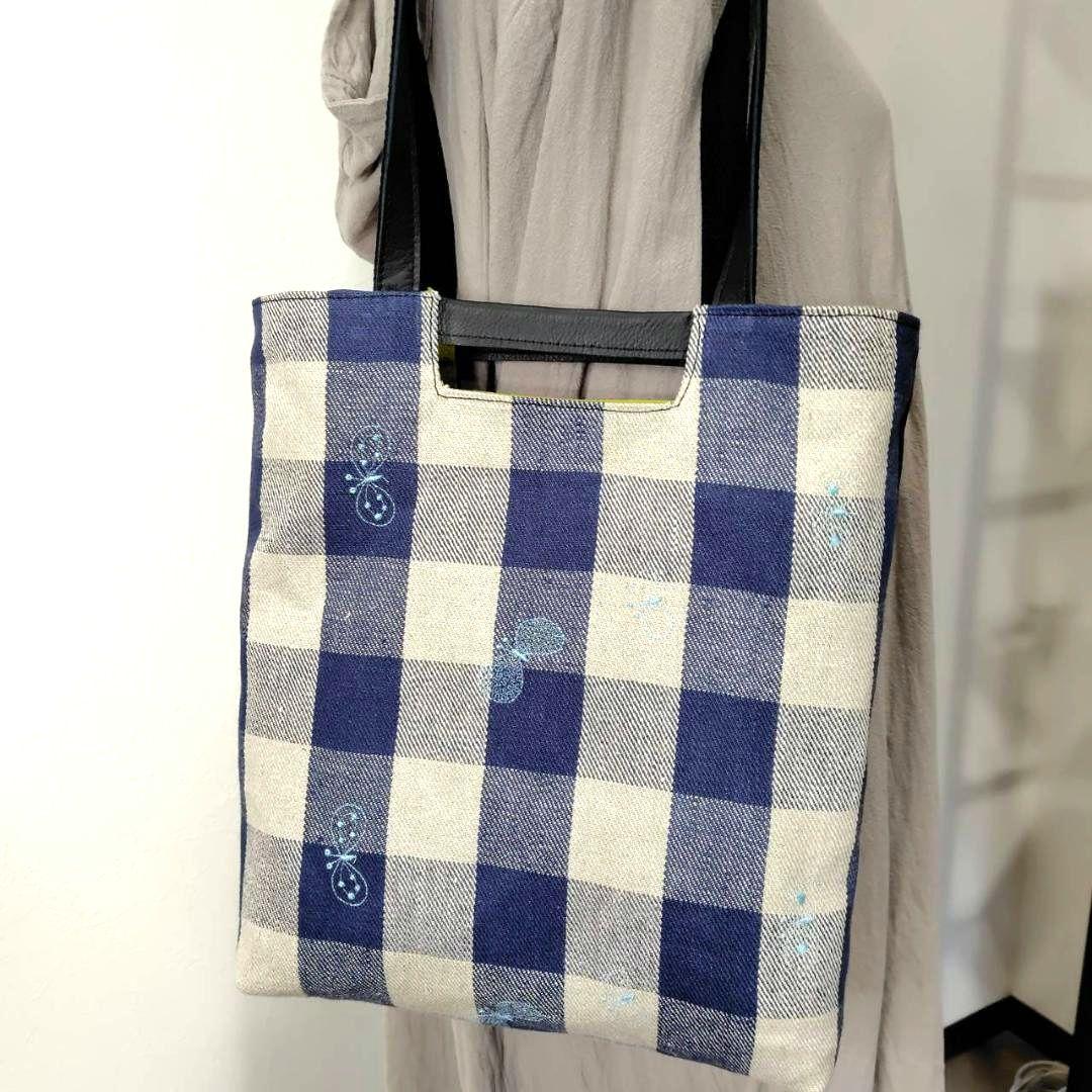 【専用】/ちょうちょ×ゴッホカケラパッチWフェイス/A4ショルダートートマ