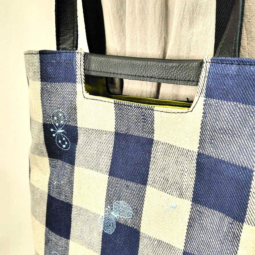 【専用】/ちょうちょ×ゴッホカケラパッチWフェイス/A4ショルダートートマ