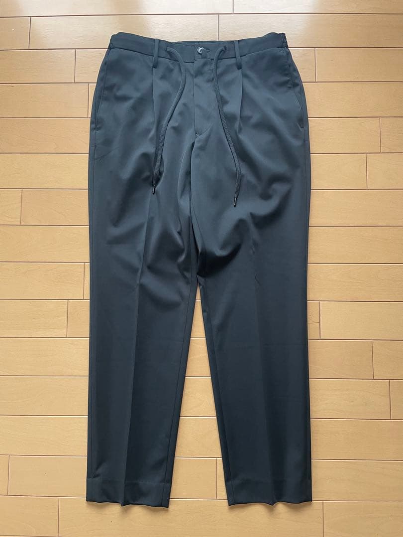 + CLOTHET マットツイスト ダブルジャージーパンツ　黒ブラック　サイズ1