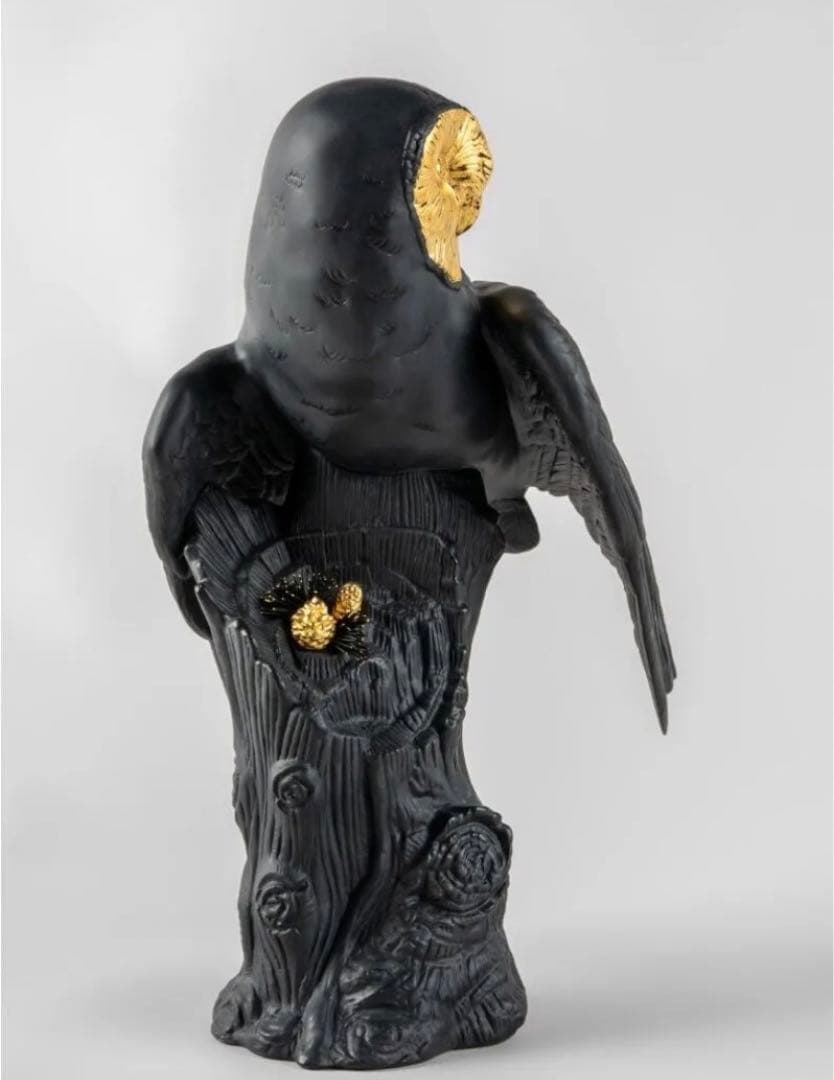 【新品未使用】リヤドロ LLADRO フクロウ (Bold Black)