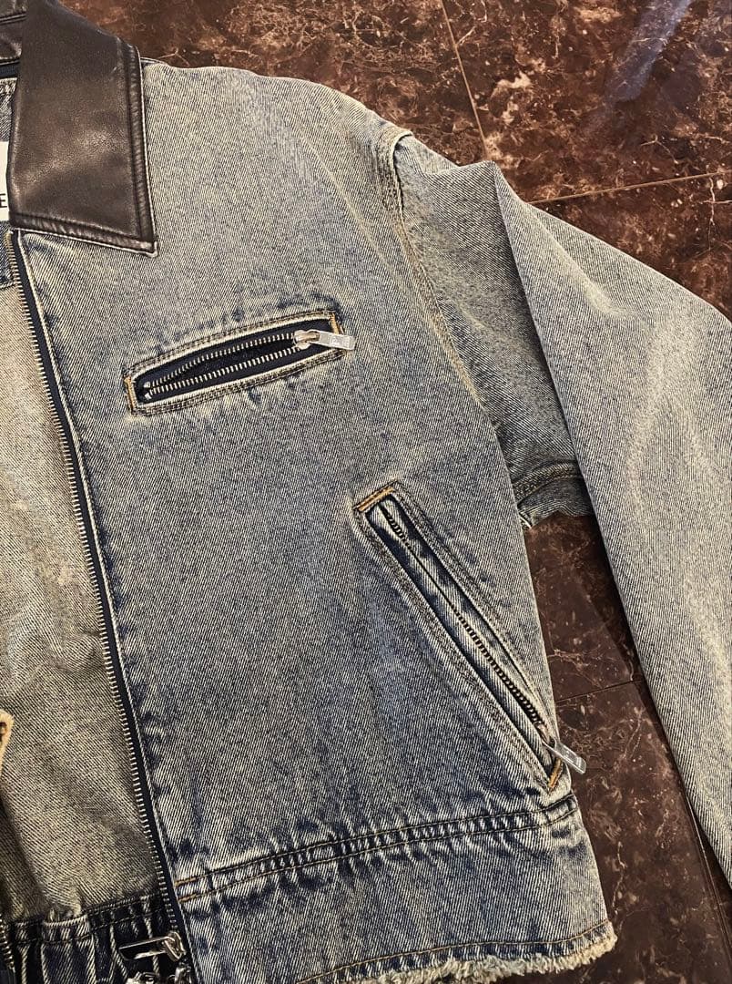 プランクプロジェクト　デニム　レザー　アウター　ジャケット　ブルゾン