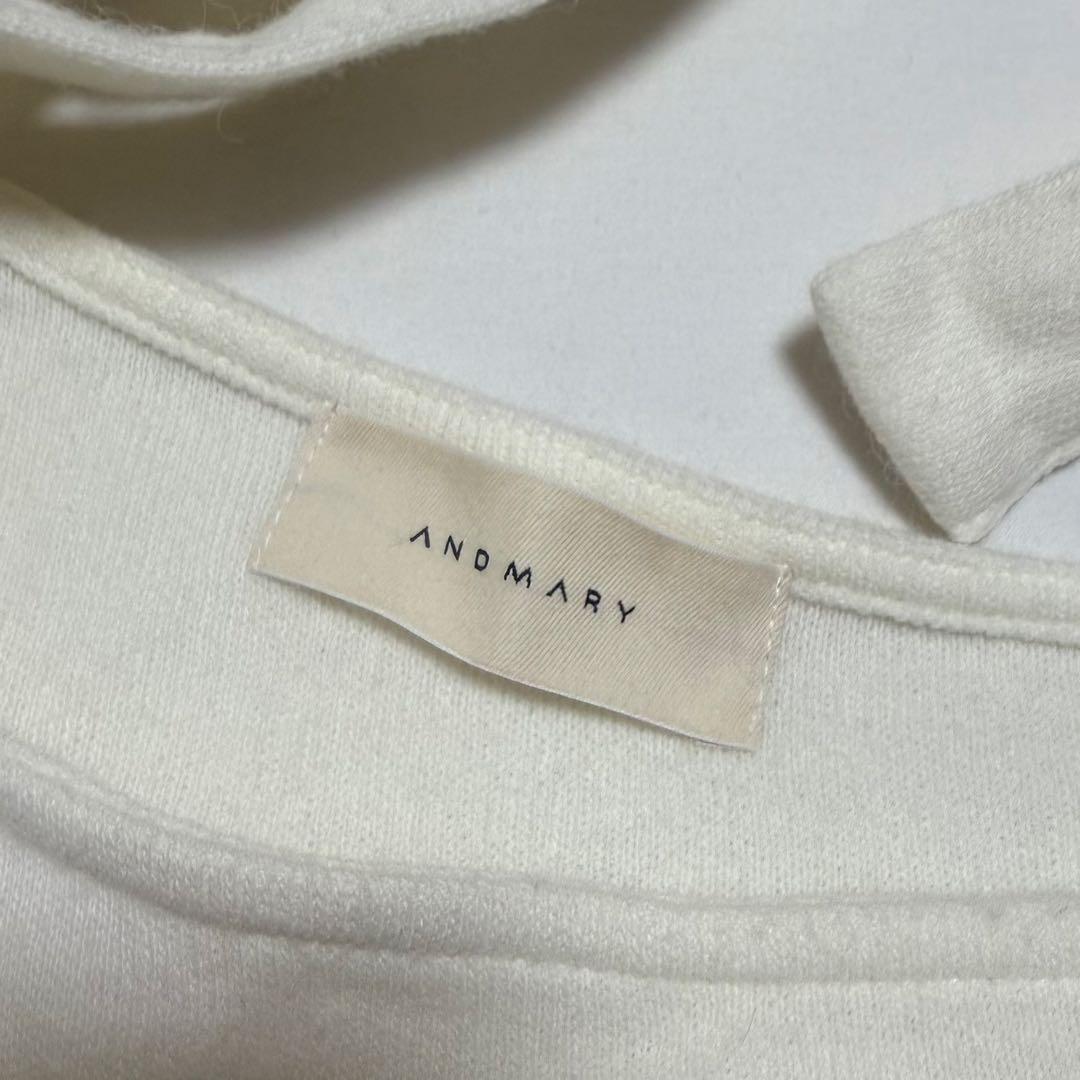 トップス andmary Nana ribbon oneshoulder tops IV