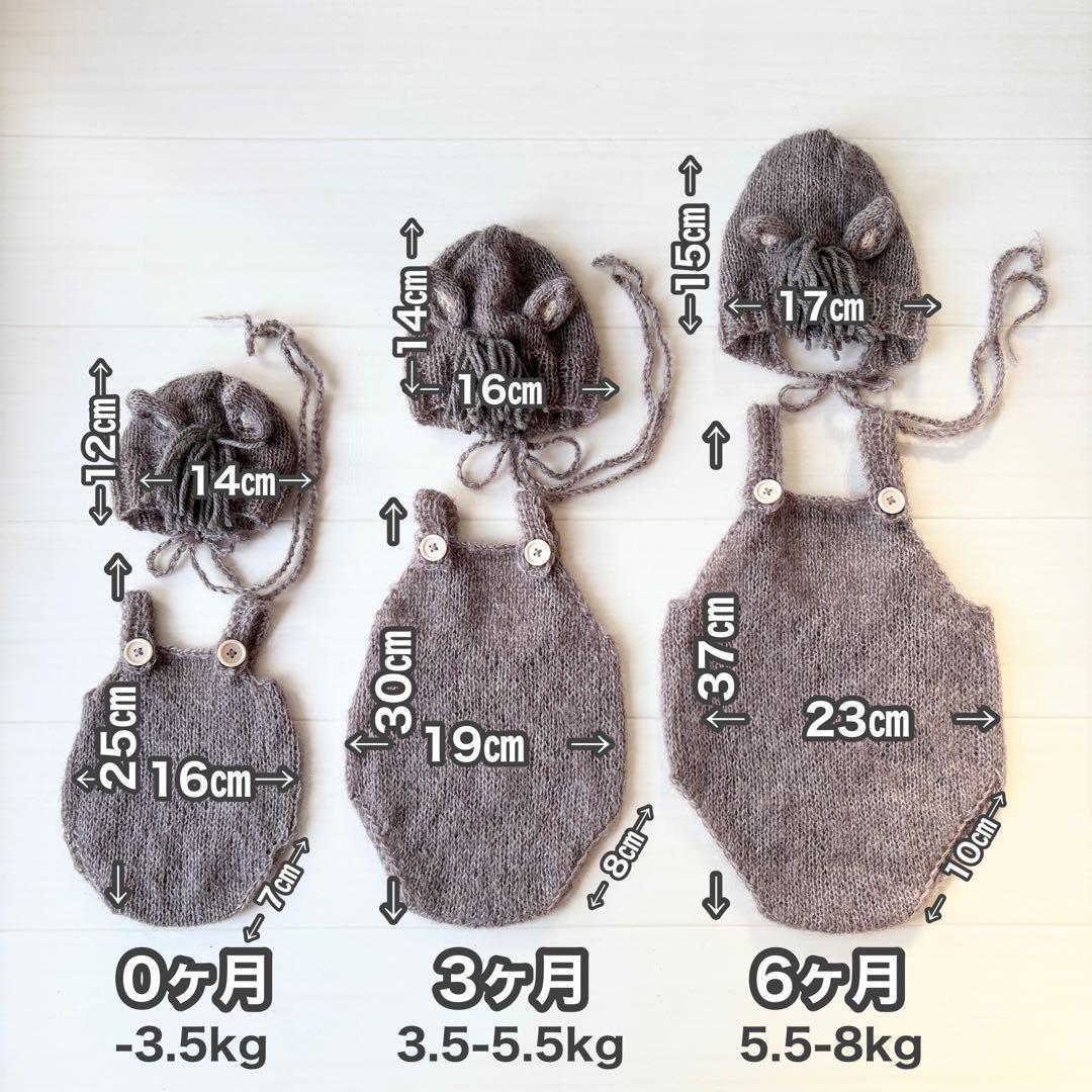 Lかごセット【ブラウン馬】♪ニューボーンフォト撮影衣装 小道具　干支　月齢フォト