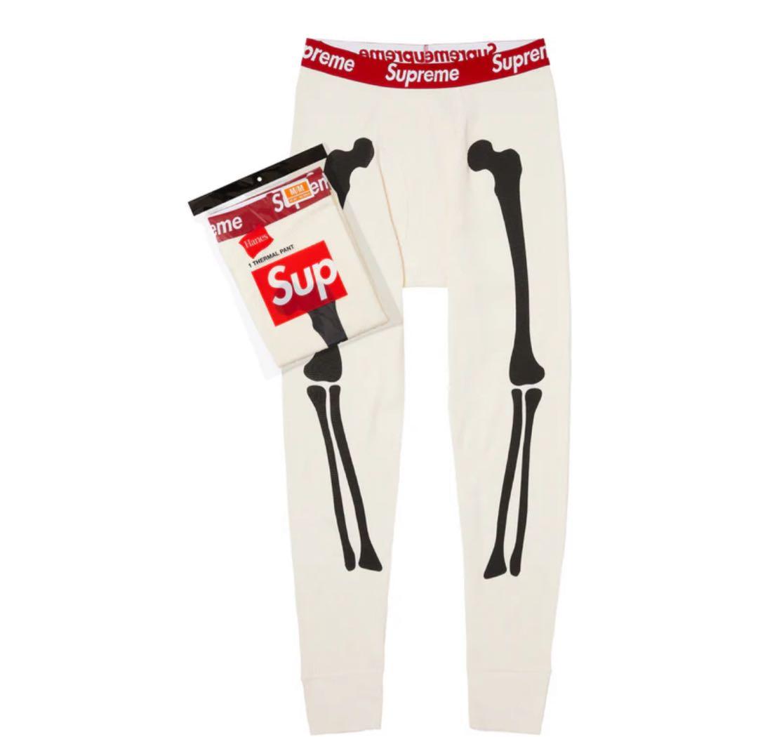 MサイズSupreme x Hanes Bones Thermal Pant