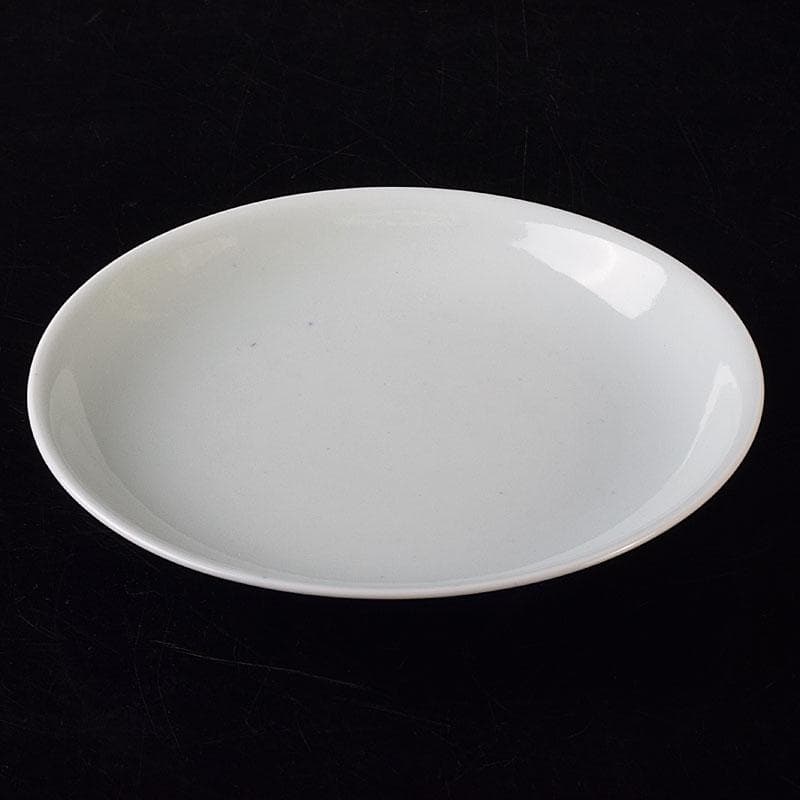 中国　大清雍正年製　藍釉皿　時代箱　C　7996