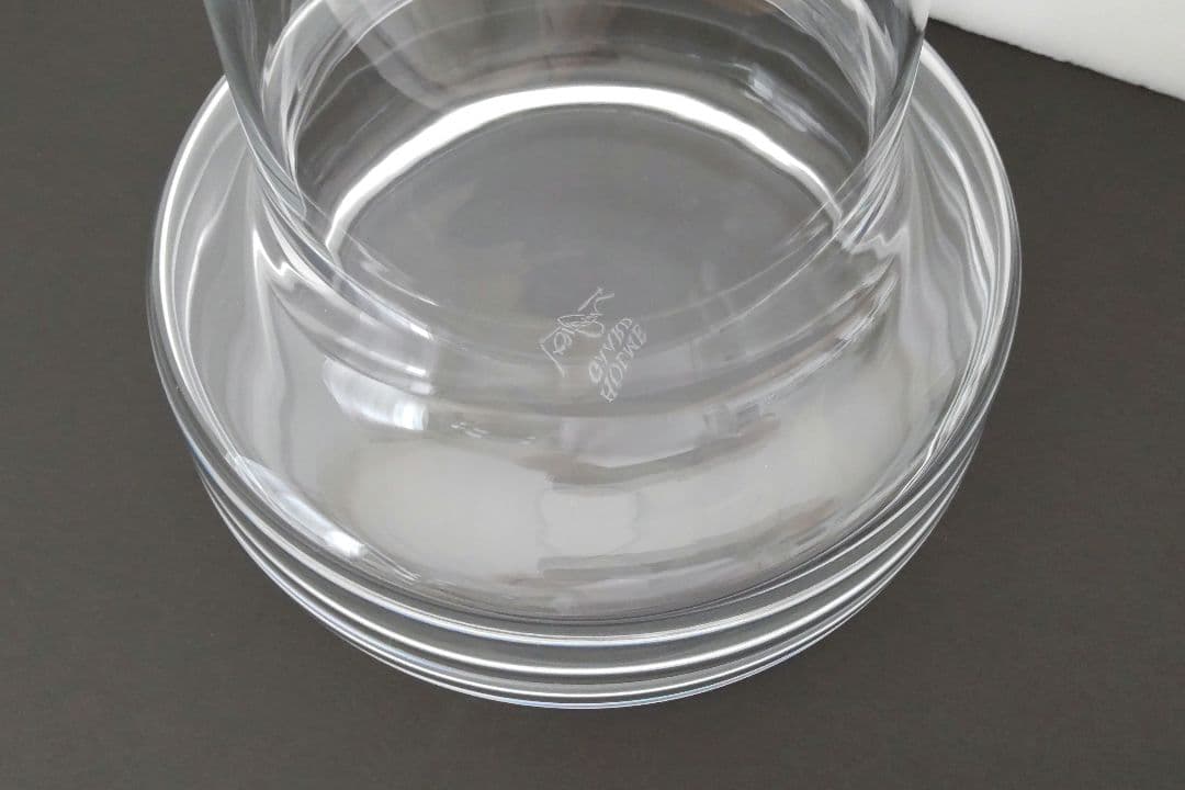 未使用品ホルムガード Holmegaard フローラ 24cm クリア ロング