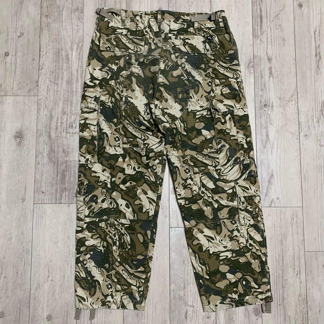 ステューシー リキッド マーブルカモ カーゴパンツ 迷彩