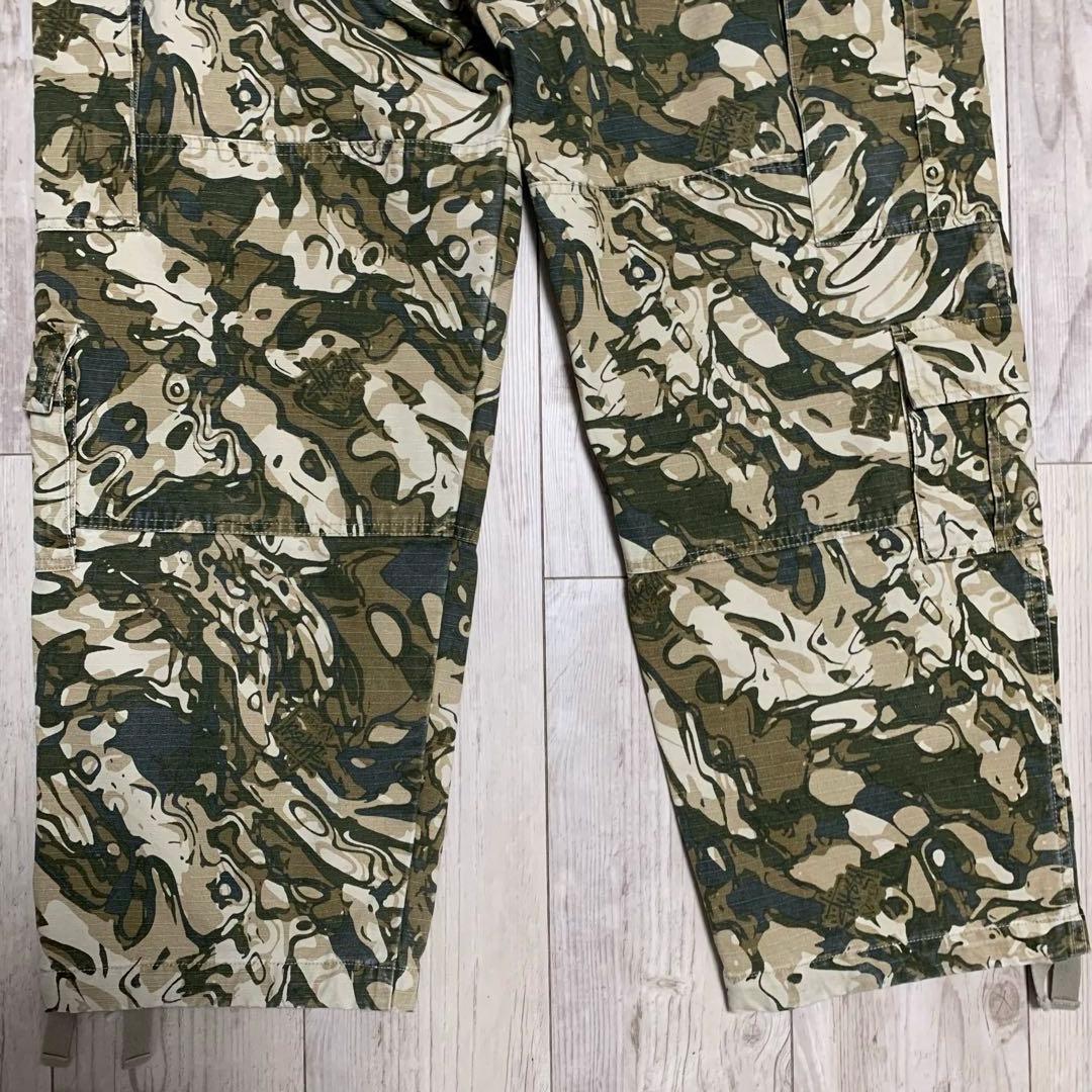 ステューシー リキッド マーブルカモ カーゴパンツ 迷彩